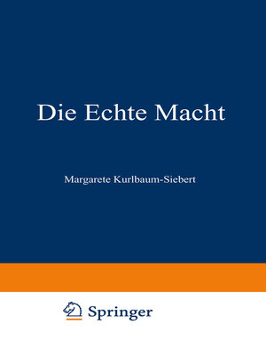 cover image of Die Echte Macht